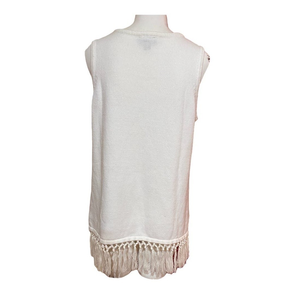 Jason Wu J Fringe Bottom Cotton Blend Size M - image 5